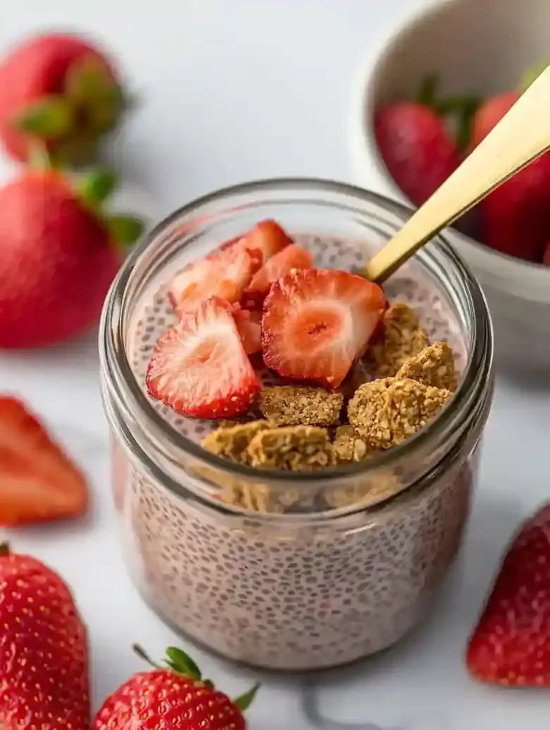 Kid Friendly Strawberry Chia Seed Pudding