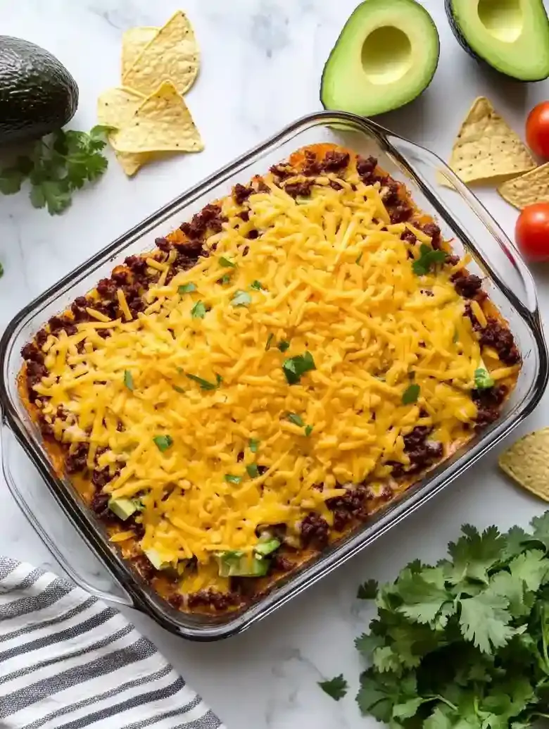 Layered Taco Casserole for Family Meals