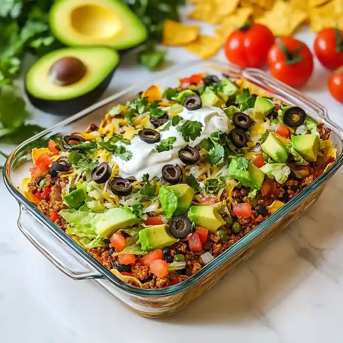 Layered Taco Casserole for Family Meals