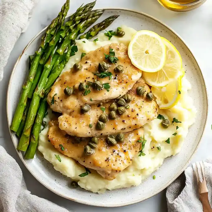 Lemon Chicken Piccata Skillet Dinner