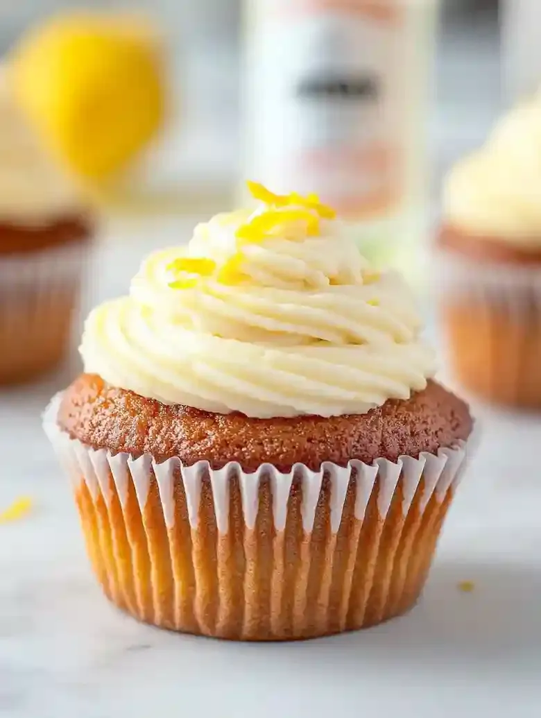 Lemon Cupcakes with Elderflower