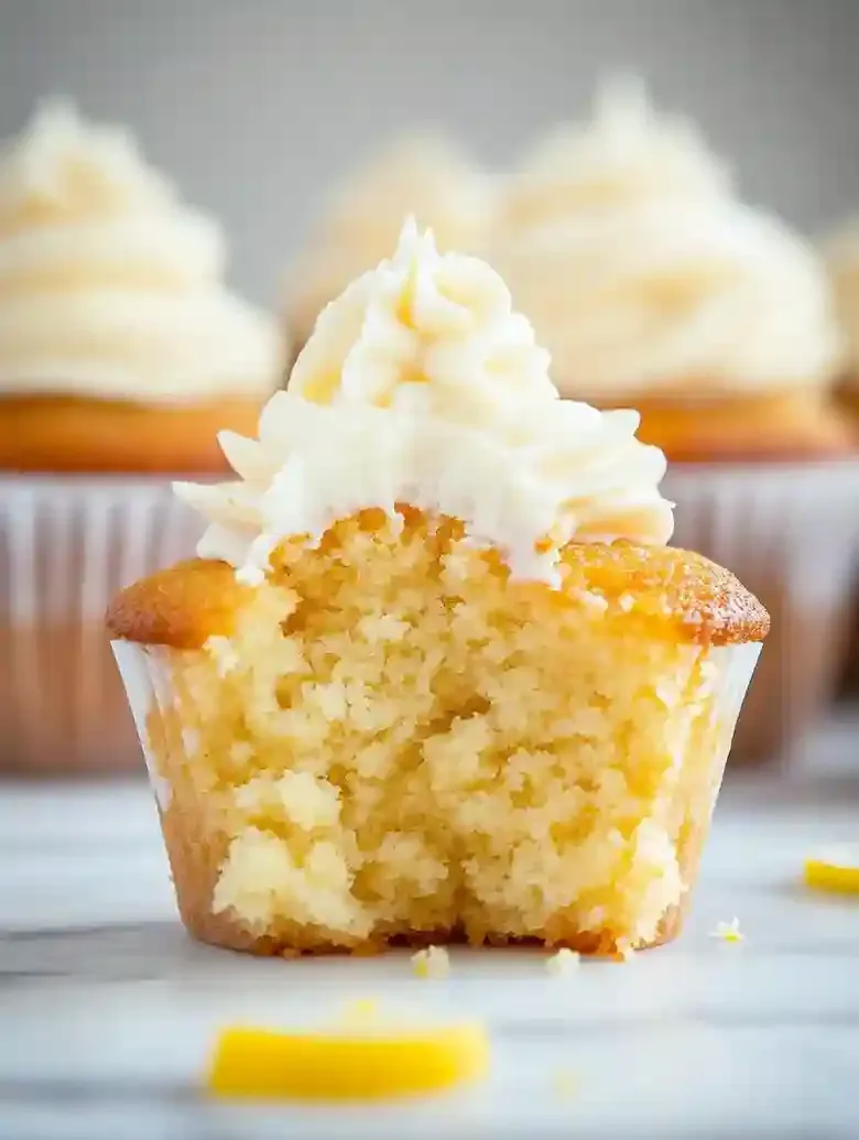 Lemon Cupcakes with Elderflower