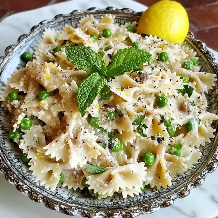 Lemony Pasta with Peas and Ricotta