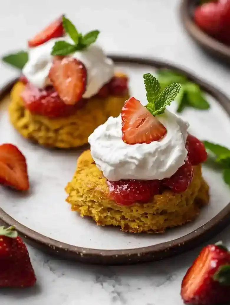 Lightened Up Strawberry Shortcake Dessert