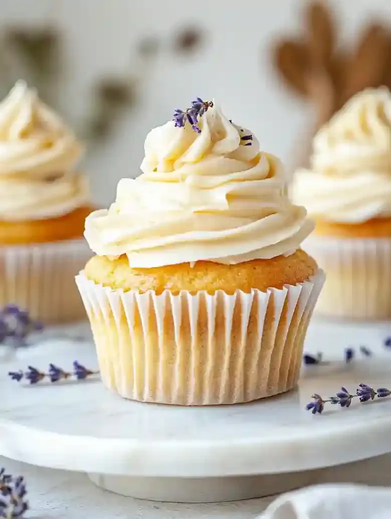London Fog Cupcakes Creamy Buttercream