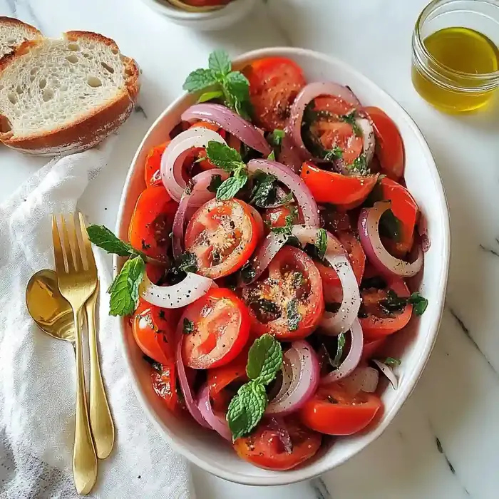 Middle Eastern Tomato Salad with Onion Recipes