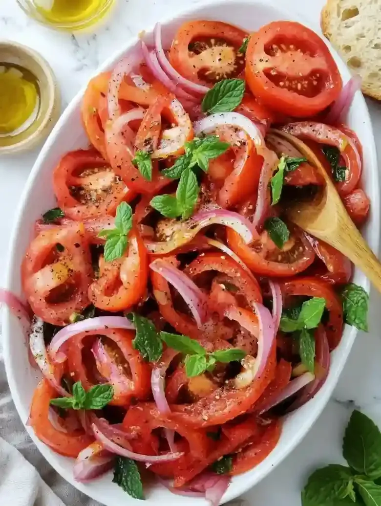 Middle Eastern Tomato Salad with Onion Recipes