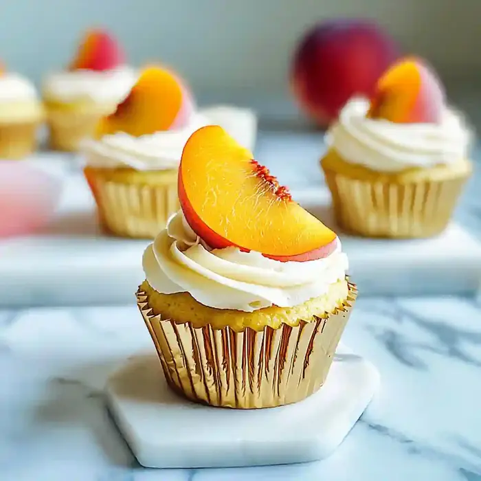 Moist Peach Cupcakes Recipe