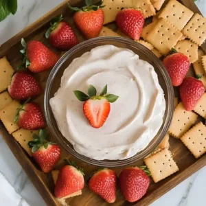 no bake strawberry cheesecake dip dessert