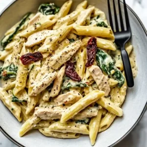 One Pot Creamy Pesto Chicken Pasta