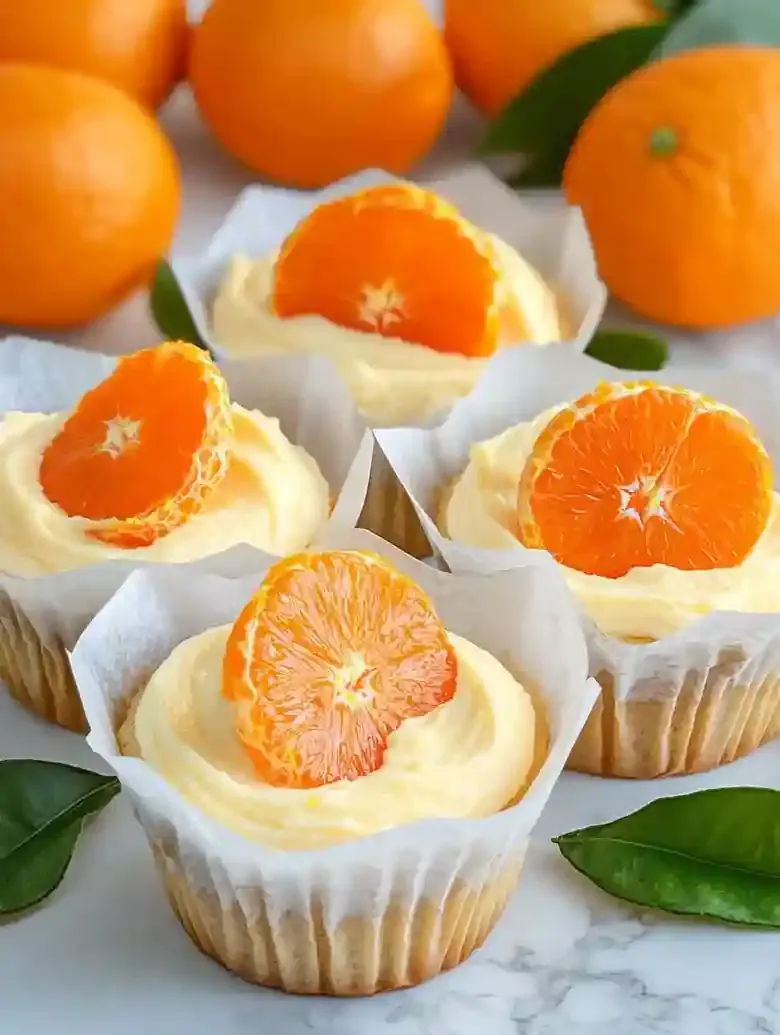 Orange Cupcakes with Olive Oil
