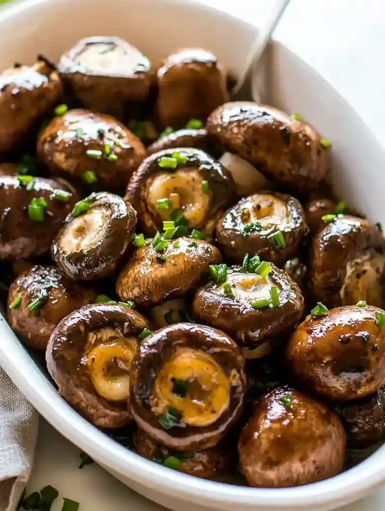 Oven Roasted Balsamic Mushrooms Recipe