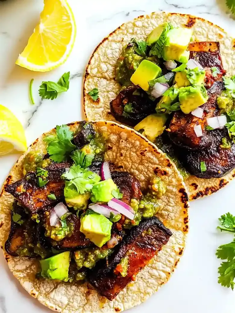 Portobello Tacos with Fresh Toppings