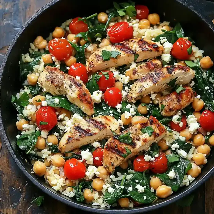 Quick Greek Chicken and Lemon Rice