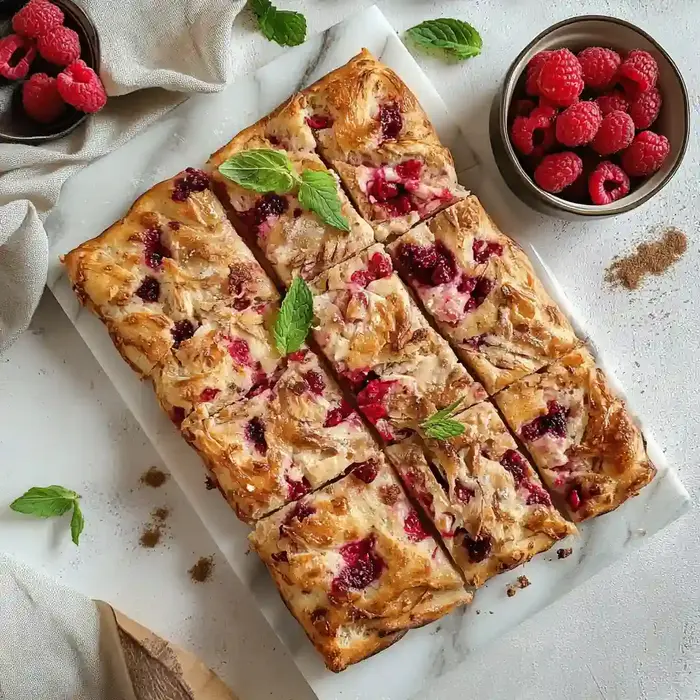 Raspberry Brie Focaccia