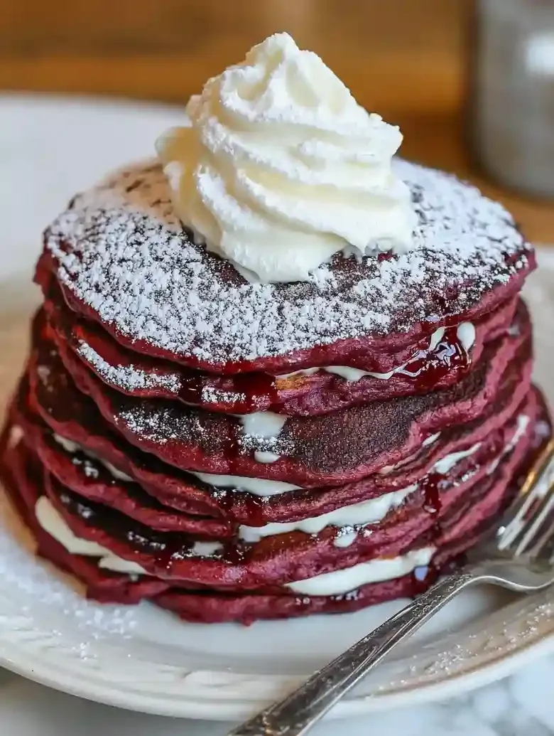 Red Velvet Pancakes