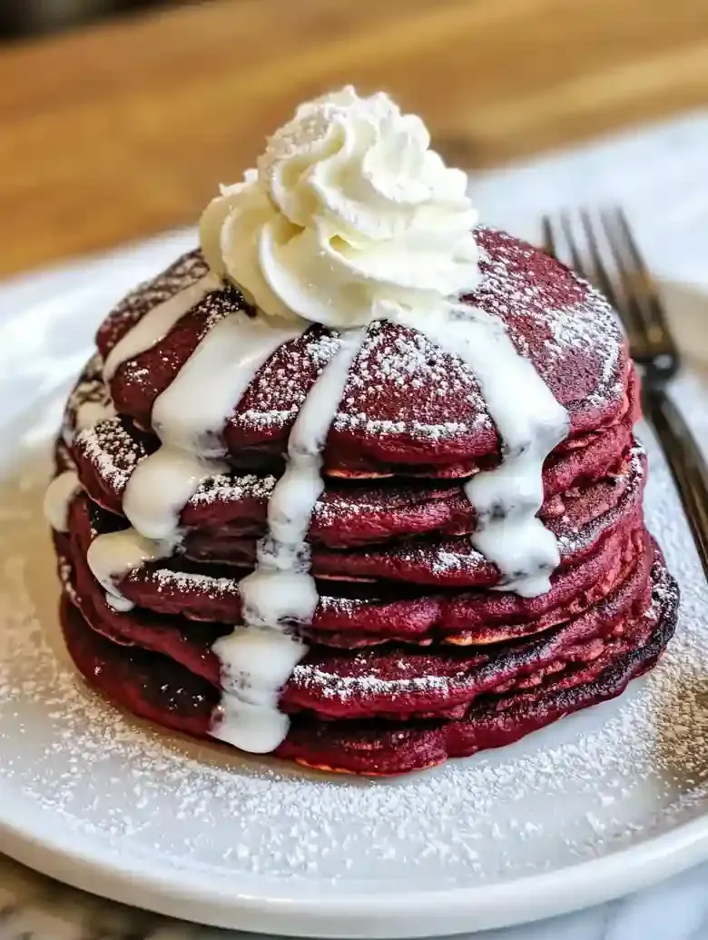 Red Velvet Pancakes