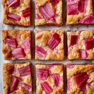 Rhubarb Dream Dessert Bars