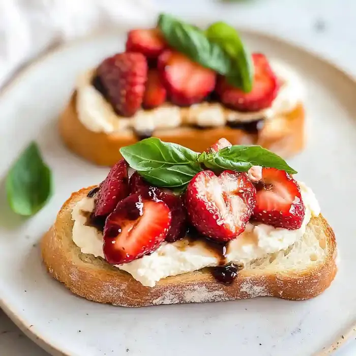 Roasted Balsamic Strawberries Dessert