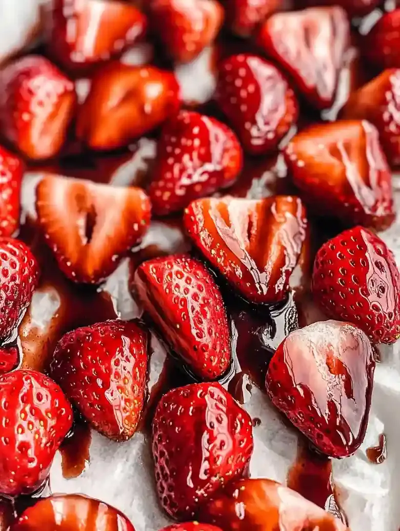 Roasted Balsamic Strawberries Dessert