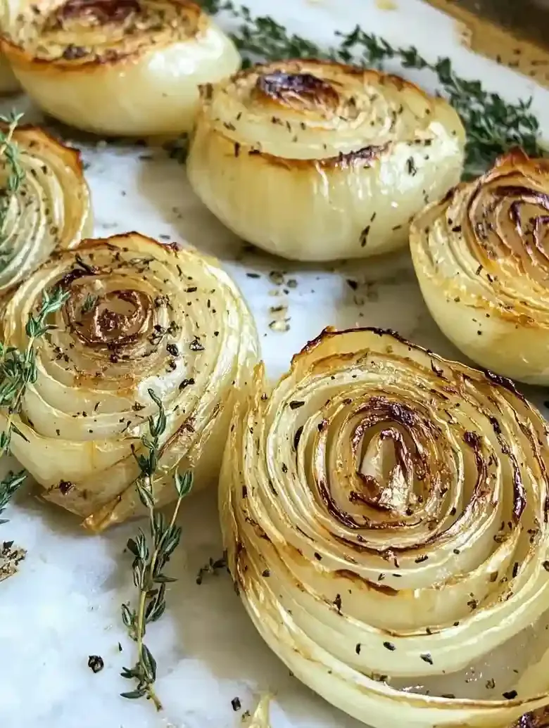Roasted Onions with Thyme and Rosemary