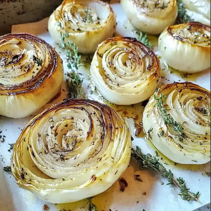 Roasted Onions with Thyme and Rosemary