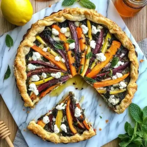 Roasted Vegetable Galette with Goat Cheese