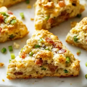 Savory Bacon Cheddar Scallion Scones