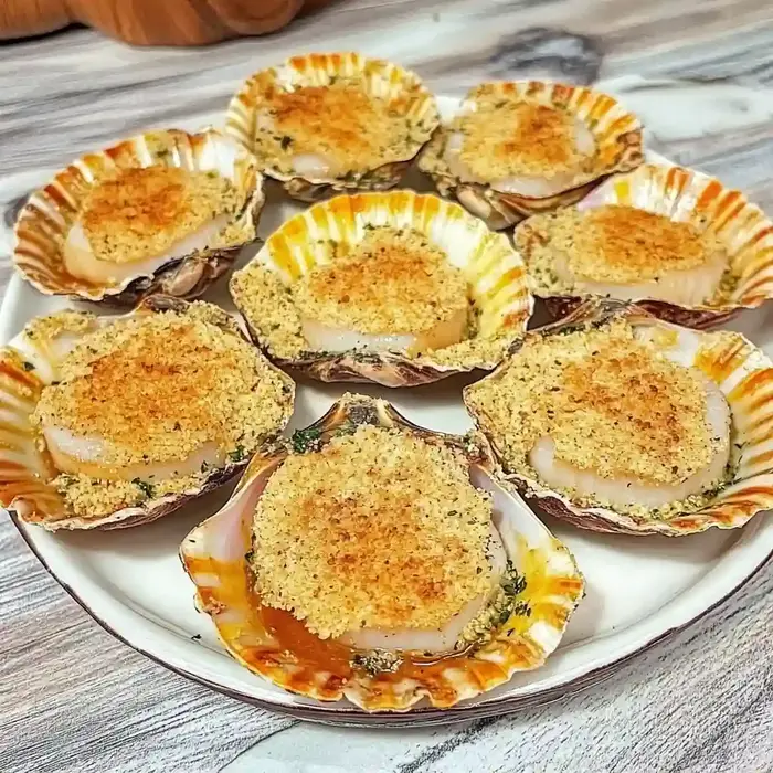 Scallop Gratin with Béchamel Sauce