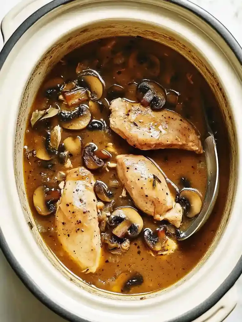 Slow Cooker Chicken Marsala with Mushrooms
