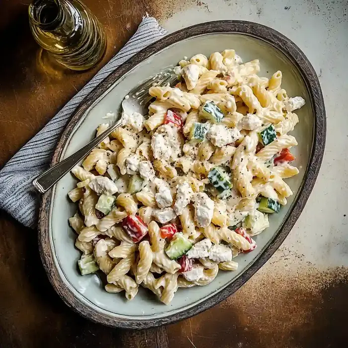 Smoked Salmon Zucchini Pasta Salad