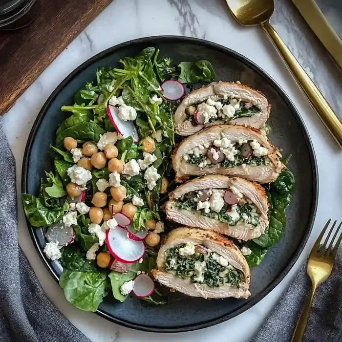 Spinach Feta Stuffed Chicken Breasts