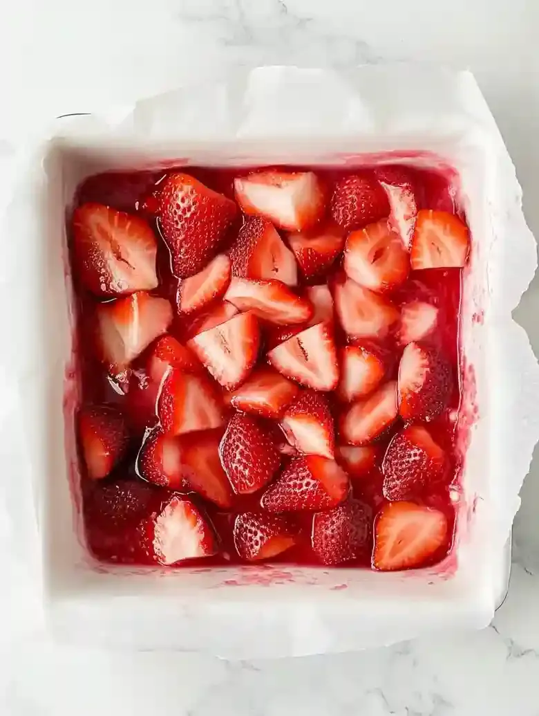 Strawberry Desserts with Pretzel Crust