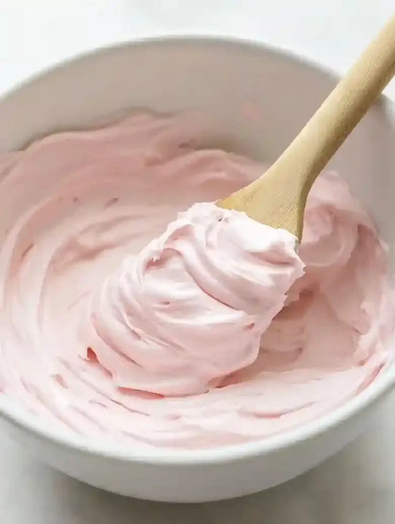 Strawberry Marshmallow Frosting for Desserts
