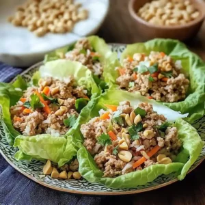 Thai Turkey Lettuce Wraps for Spring Appetizers
