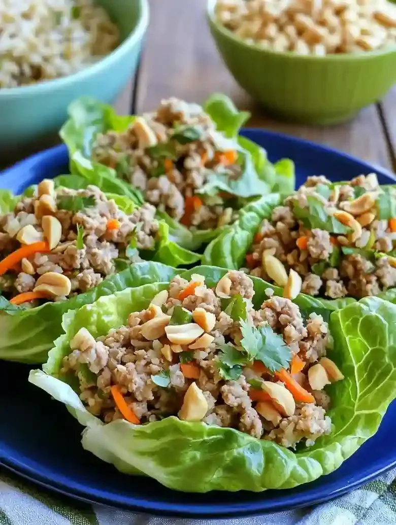 Thai Turkey Lettuce Wraps for Spring Appetizers