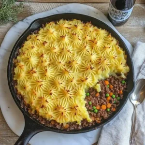 Traditional Shepherds Pie with Lamb and Vegetables