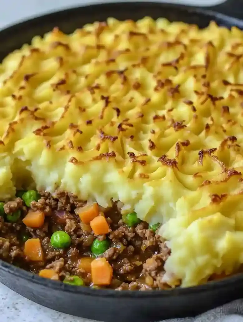 Traditional Shepherds Pie with Lamb and Vegetables