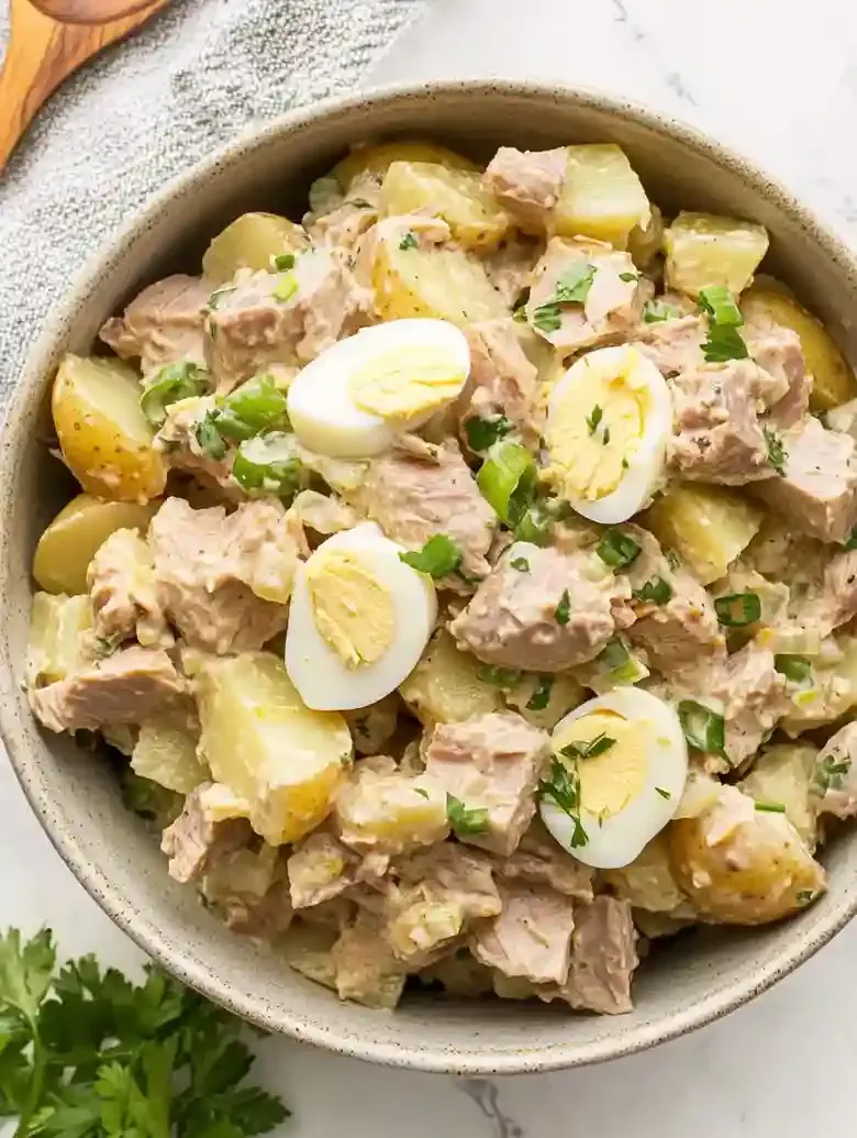 Tuna Potato Salad with Olives