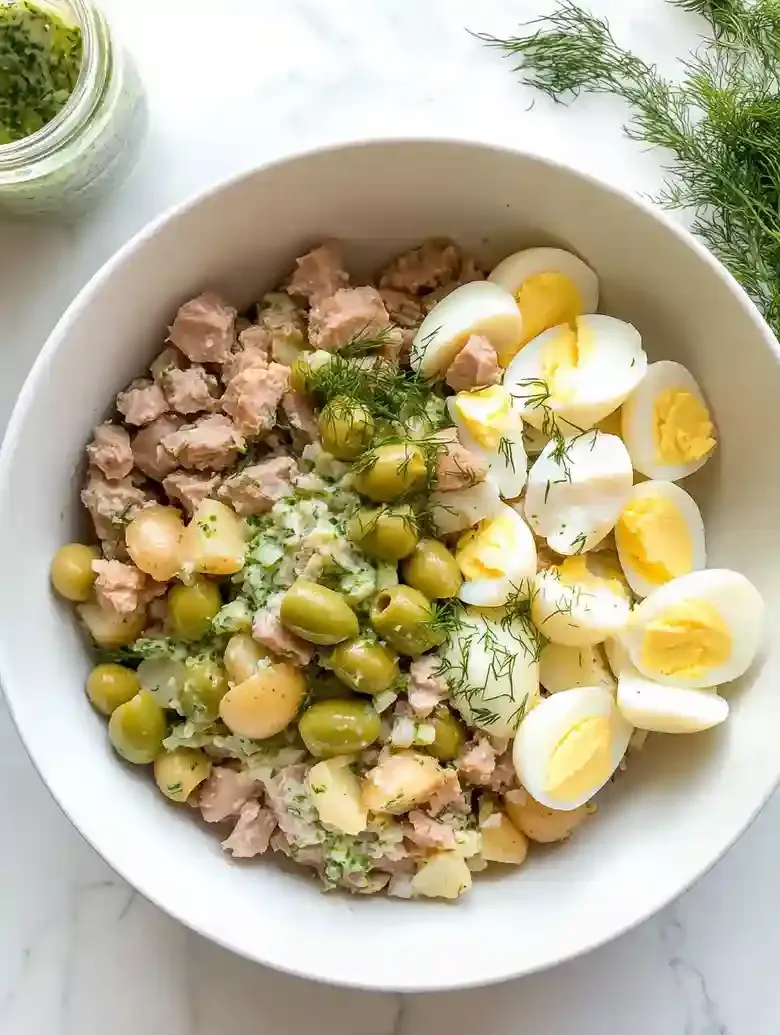 Tuna Potato Salad with Olives