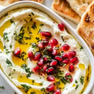 Whipped Ricotta Dip with Honey and Pomegranates