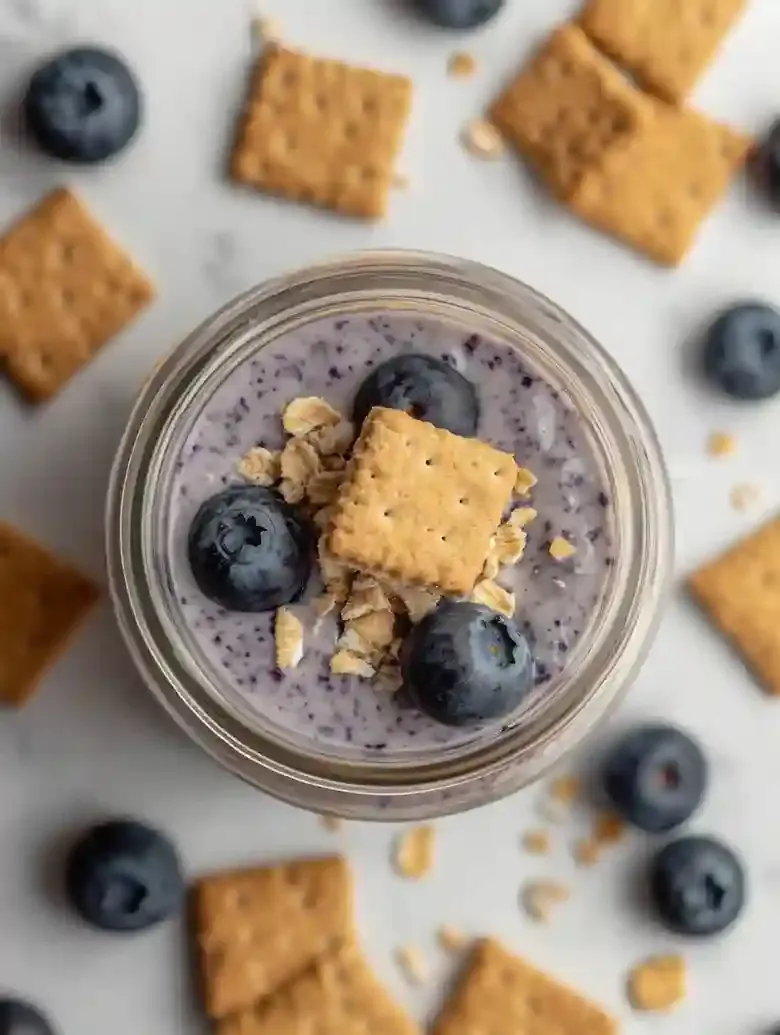 Blueberry Cheesecake Overnight Oats