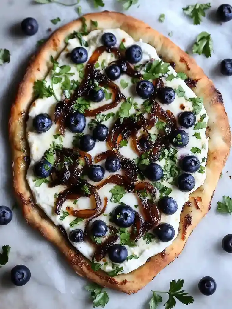 Blueberry Goat Cheese Pizza Recipe