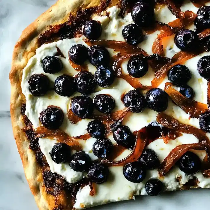 Blueberry Goat Cheese Pizza Recipe