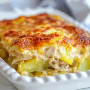 Cheesy Chicken and Potato Casserole