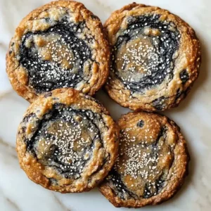 Chewy Black Sesame Cookies