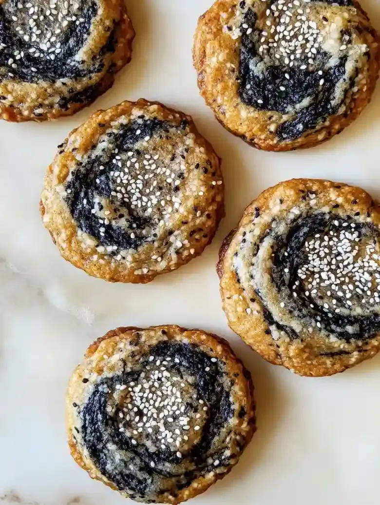 Chewy Black Sesame Cookies