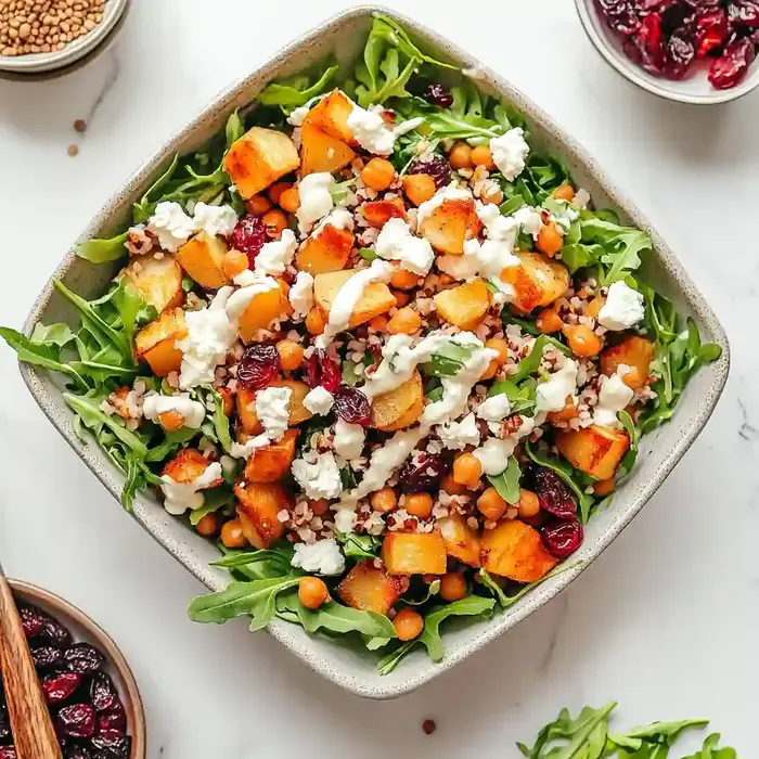 Crispy Chickpea Sweet Potato Salad