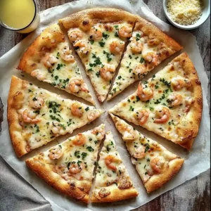 Delicious Garlic Shrimp Pizza Recipe