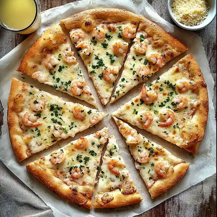 Delicious Garlic Shrimp Pizza Recipe